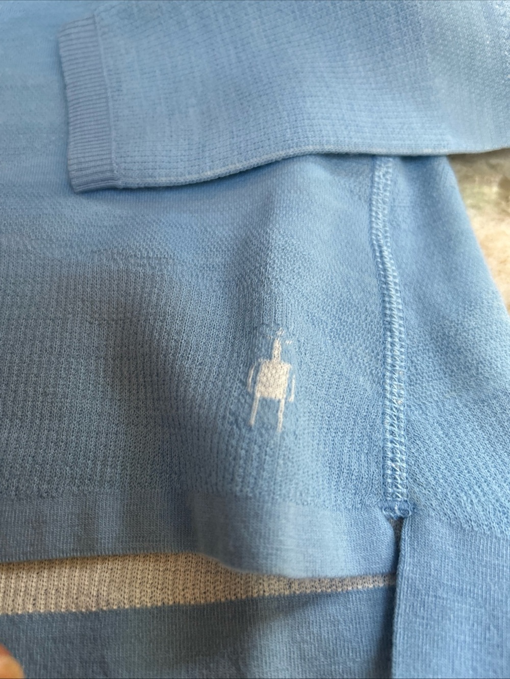 Smartwool Women’s Merino Wool Intraknit Base Layer Crew Top Sz M New Blue 130$ - Picture 5 of 5